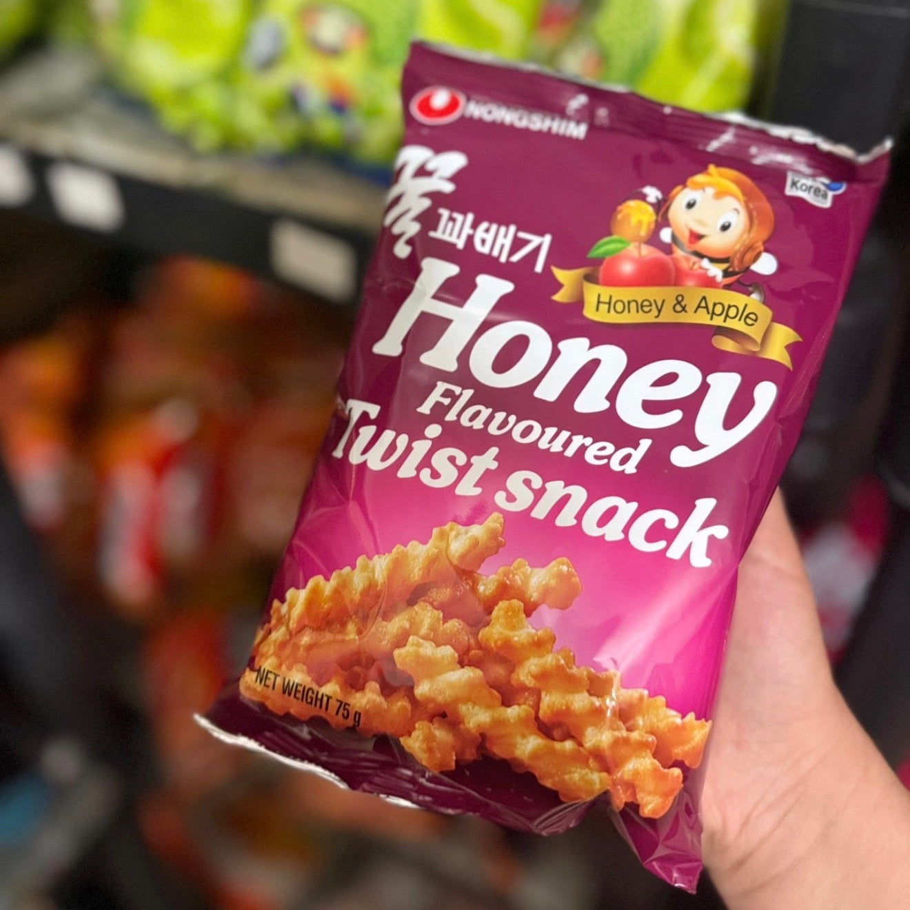 Nongshim Honey Twist Snack | شيبس العسل والتفاح
